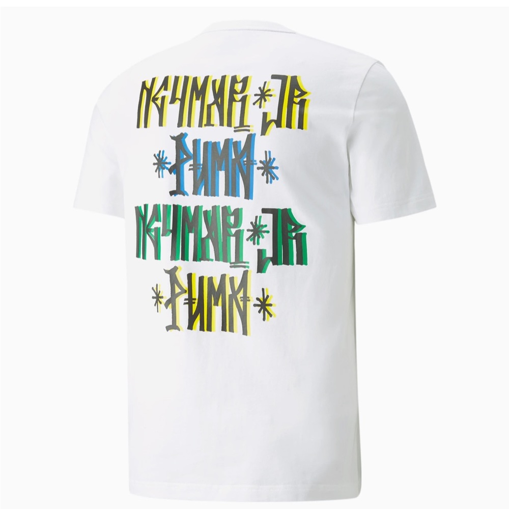 Puma Neymar white men Tshirt  size Large